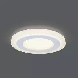 Светильник Gauss Backlight BL116 Кругл. 6+3W, LED 3000K, 540лм,145х31мм,120, 1/40