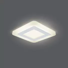 Светильник Gauss Backlight BL120 Квадрат. 3+3W, LED 3000K, 350лм,105х105x31мм,85, 1/40