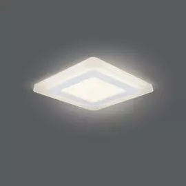 Светильник Gauss Backlight BL122 Квадрат. 6+3W, LED 3000K, 540лм,145х145x31мм,120, 1/40