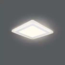 Светильник Gauss Backlight BL124 Квадрат.12+4W, LED 3000K, 960лм,190х190x31мм,170, 1/20