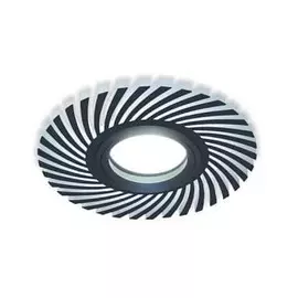 Светильник Gauss Backlight BL132 Кругл./узор. Черный, цоколь Gu5.3, 3W, LED, 4000K