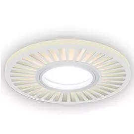 Светильник Gauss Backlight BL137 Кругл./узор. Белый, цоколь Gu5.3, 3W, LED, 3000K