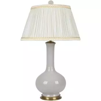 Светильник Glasar настольный белый с бронзой LA864C/WHITE