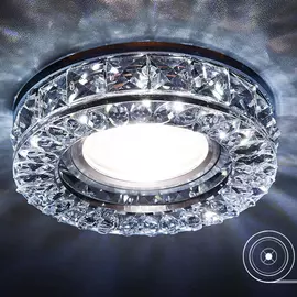 Светильник хрусталь/mr16+3w/led/ Ambrella light S241 BK