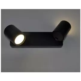 Светильник накладной черный 2410/2-g10-bk
