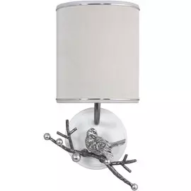 Светильник настенный Bogacho (СБН-9) "Терра" (левый), Айс(БЛ), цв. к. Античное серебро(АСр)