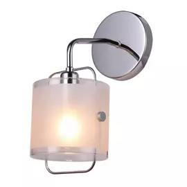 Светильник настенный J-light NOVA 1031/1W E14*1*40W хром/матовый белый