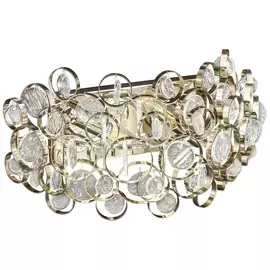 Светильник настенный Wisdandun w168257 никель стекло