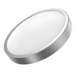 Светильник светодиодный Gauss 12W с декоративным кольцом, 850Лм, IP20, 2700К, кольцо серебро