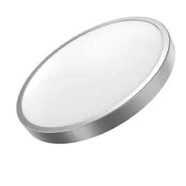 Светильник светодиодный Gauss 24W с декоративным кольцом, 1650Лм, IP20, 2700К, кольцо серебро