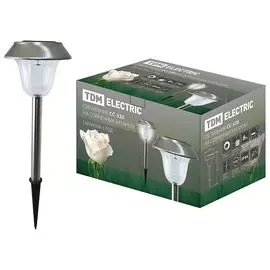 Светильник Tdm electric сс-320 на солнечных батареях с выключателем