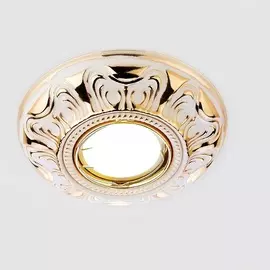 Светильник точечный Ambrella light d1172 w/g белый/золото mr16