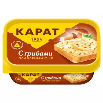 Сыр плавленый Карат с грибами 45%, 200 г