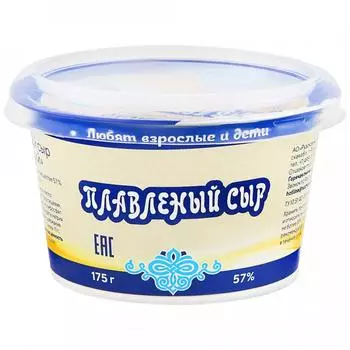 Сыр плавленый Рузское молоко Рузский 57%, 175 г