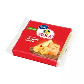 Сыр плавленый Viola Cливочный ломтиками 45% 140 г