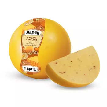 Сыр полутвердый Ларец с медом и орехами 50%, кг