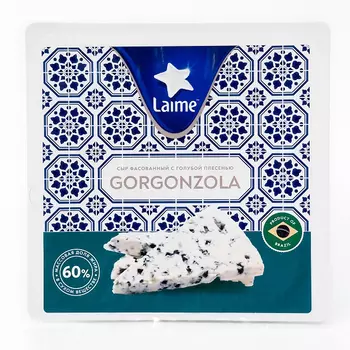 Сыр с голубой плесенью Горгонзола фасованный 60% 90 г
