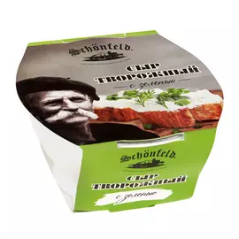 Сыр Schоnfeld творожный с зеленью 65% 140 г