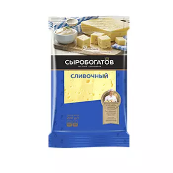Сыр твердый Сыробогатов сливочный 50%, 180 г