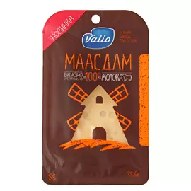 Сыр Valio Маасдам полутвердый нарезка 45% 120 г