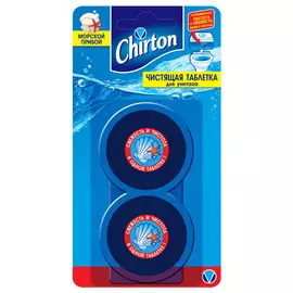 Таблетка чистящая для унитаза Chirton "Морской прибой" 2x50 г