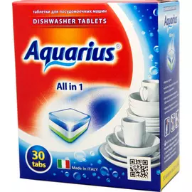 Таблетки Aquarius All-in-1 Для посудомоечных машин 30 шт