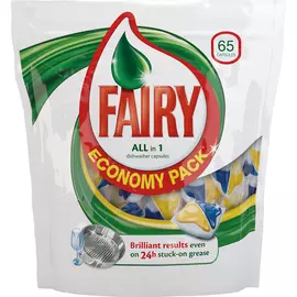 Таблетки для мытья посуды Fairy All in 1 65 шт