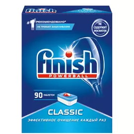 Таблетки Finish для посудомоечных машин бесфосфатные 90 шт