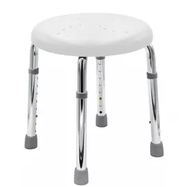 Табурет для ванной Ridder Go белый с регулируемой высотой 33х46 см