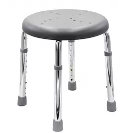 Табурет для ванной Ridder Go серый с регулируемой высотой 33х46 см