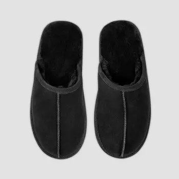 Тапочки Togas Эдмонд черные мужские меховые р.46-47