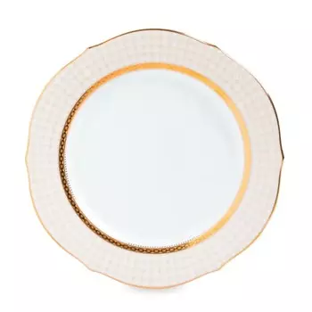 Тарелка акцентная Noritake Рочестер. золотой кант 23 см