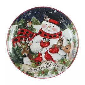 Тарелка Certified Int Снеговик 23 см