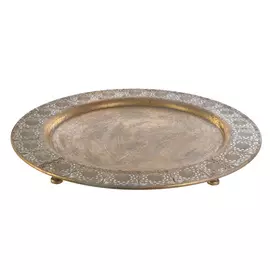 Тарелка декоративная Kersten 69.5х69.5х6см золотая