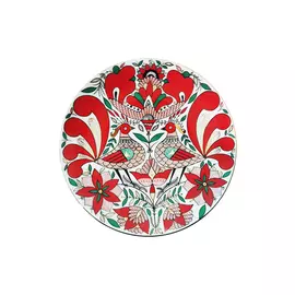 Тарелка декоративная ЛФЗ Эллипс Сказочная птица 19,5 см