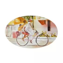 Тарелка декоративная Sem Titulo Pedalando 39x24 см