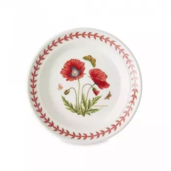 Тарелка десертная Portmeirion Ботанический сад. Летний луг Мак 16,5 см