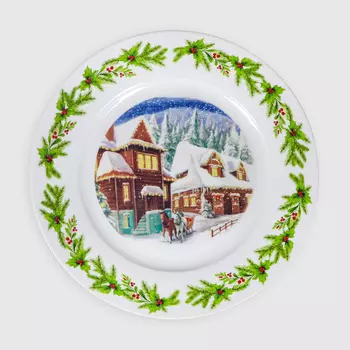 Тарелка десертная White Rabbit Winter 19 см