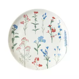 Тарелка Easy life Луговые цветы (голубые) 21 см