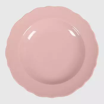 Тарелка глубокая Kutahya porselen Lar розовая 22 см