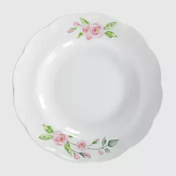 Тарелка глубокая Royal Garden Ветка розы 23 см