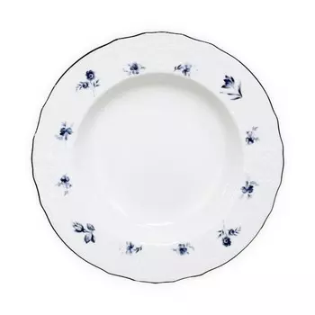 Тарелка глубокая Thun 1794 Bernadotte Синие мелкие цветы 23 см