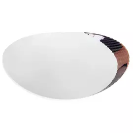 Тарелка глубокая Thun Loos Платиновые полоски 23 см