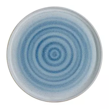 Тарелка Home and Style Azurro закусочная голубая 21 см