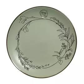 Тарелка Kaemingk Sage green керамика 19,5 см