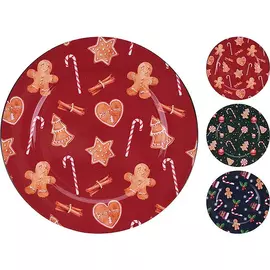 Тарелка Koopman декоративная 33х33х1,5 см в ассортименте