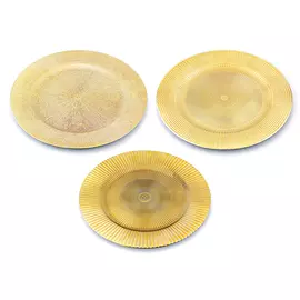 Тарелка Koopman золотая в ассортименте 33 см