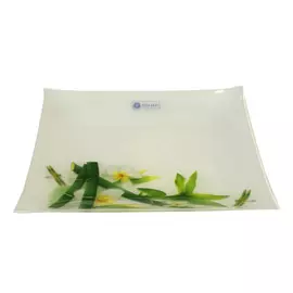 Тарелка квадратная Vellarti Бамбук 22,5*22,5 см