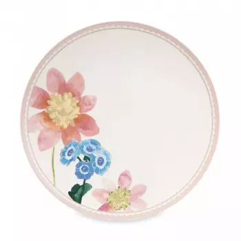 Тарелка Maxwell & Williams Primula обеденная белый, розовый 27 см