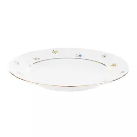 Тарелка мелкая 24 см; декор Мелкие цветы, отводка золото Thun1794